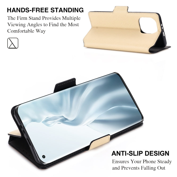 For Xiaomi Mi 11 MUXMA MX115 Cross Texture Oil Edge Flip Leather Phone Case