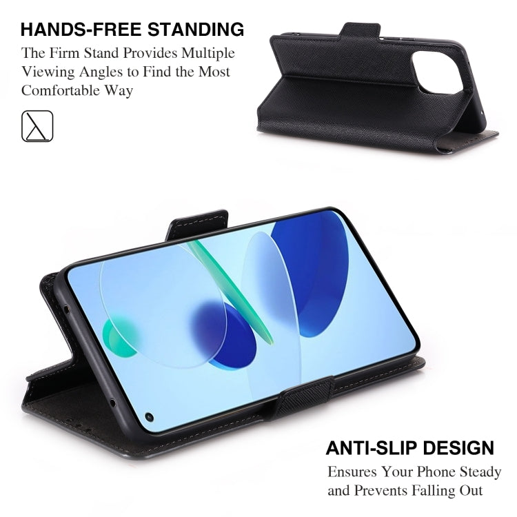 For Xiaomi Mi 11 Lite 5G MUXMA MX115 Cross Texture Oil Edge Flip Leather Phone Case