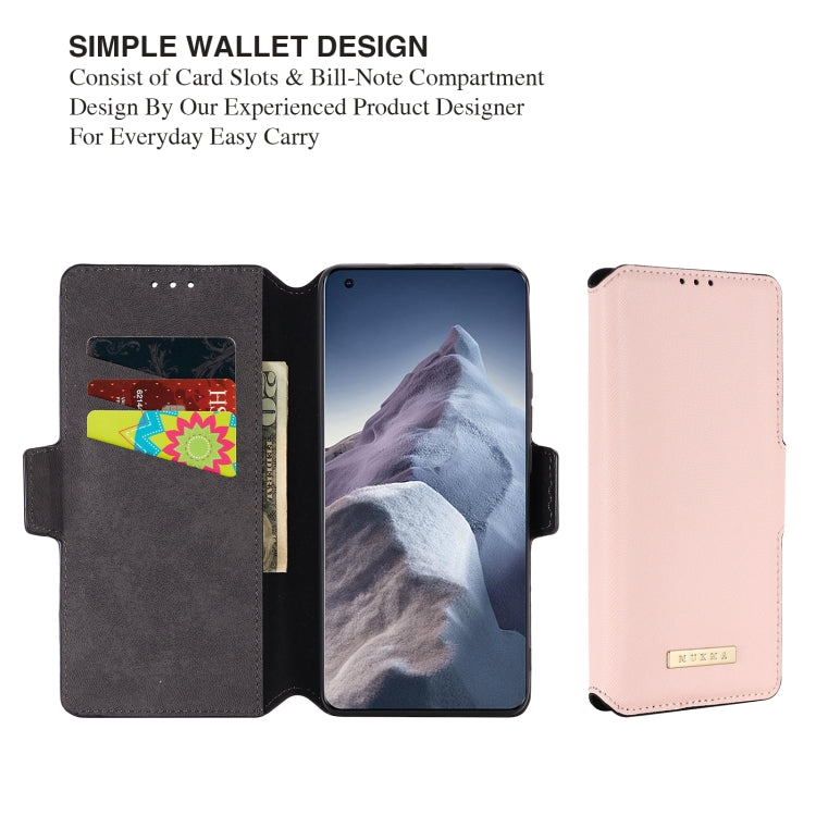 For Xiaomi Mi 11 Ultra MUXMA MX115 Cross Texture Oil Edge Flip Leather Phone Case