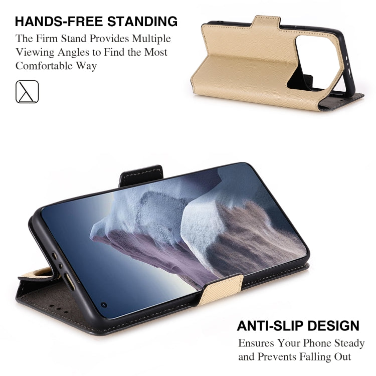 For Xiaomi Mi 11 Ultra MUXMA MX115 Cross Texture Oil Edge Flip Leather Phone Case