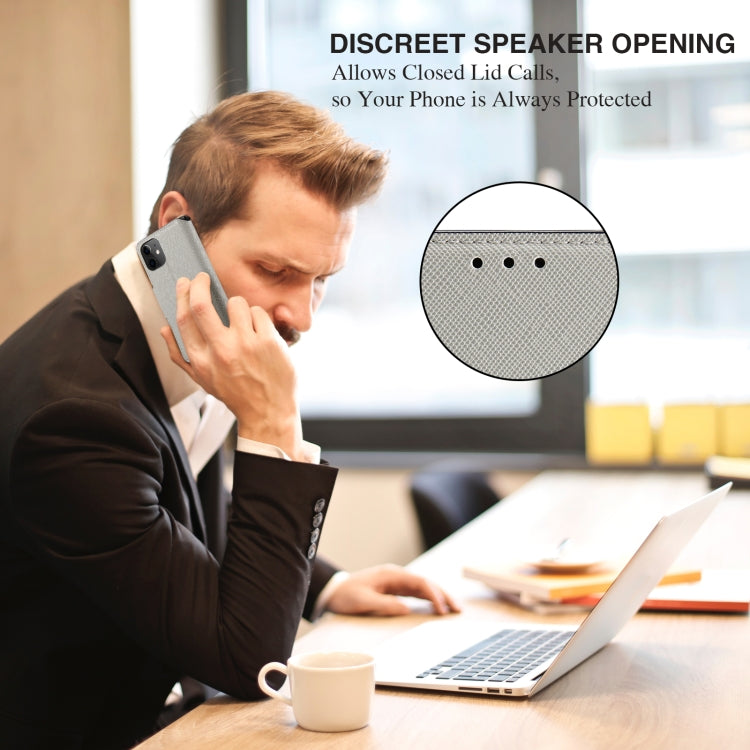 For Xiaomi Poco X3 NFC / X3 MUXMA MX115 Cross Texture Oil Edge Flip Leather Phone Case