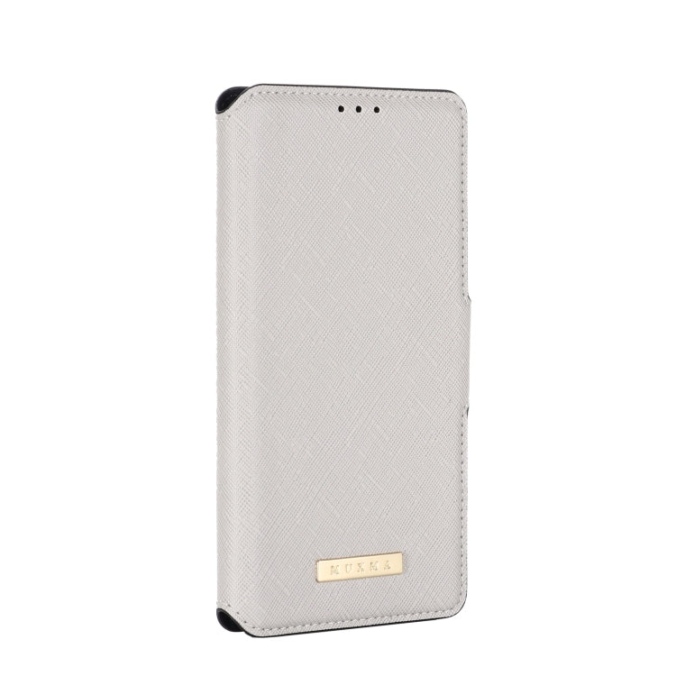 For Xiaomi Poco M3 MUXMA MX115 Cross Texture Oil Edge Flip Leather Phone Case