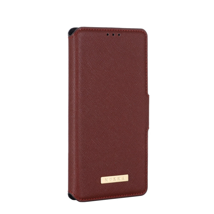 For Xiaomi Poco M3 MUXMA MX115 Cross Texture Oil Edge Flip Leather Phone Case