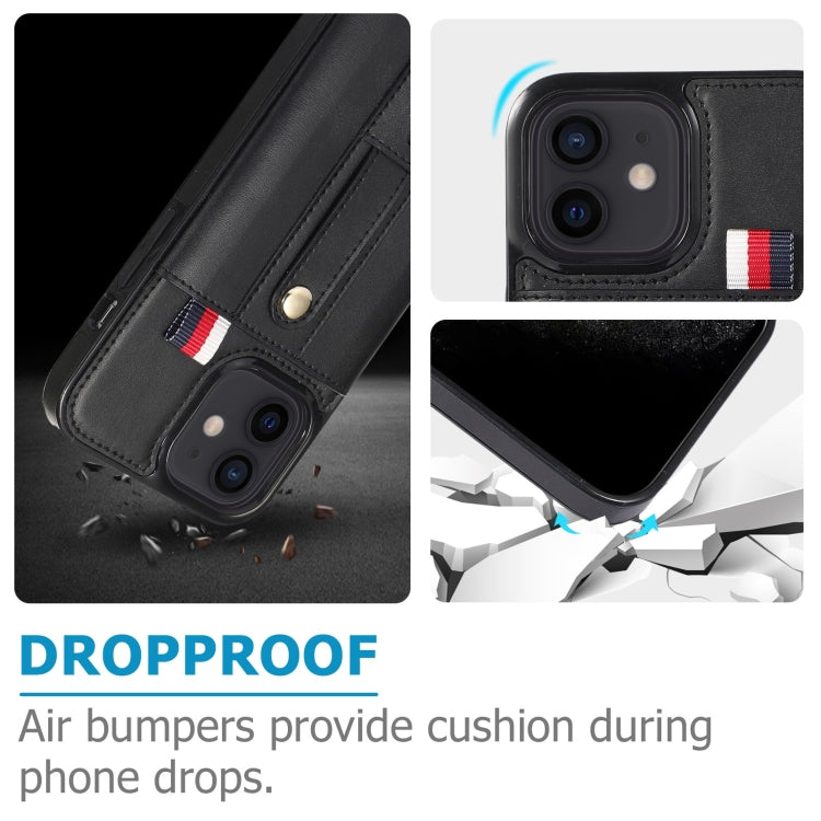 For iPhone 11 Wristband Kickstand Wallet Leather Phone Case