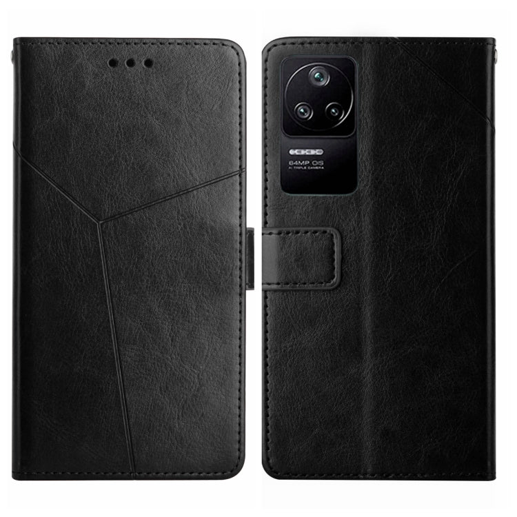 For Xiaomi Poco F4 5G Y Stitching Horizontal Flip Leather Phone Case
