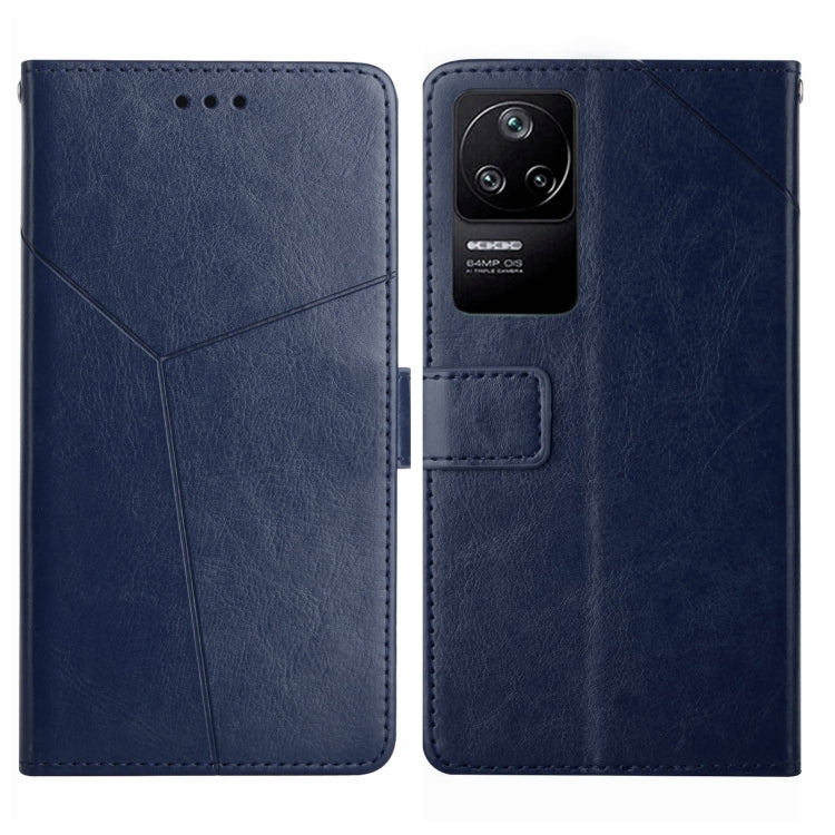 For Xiaomi Poco F4 5G Y Stitching Horizontal Flip Leather Phone Case