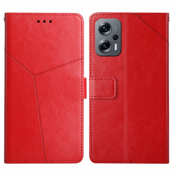 For Xiaomi Poco X4 GT Y Stitching Horizontal Flip Leather Phone Case