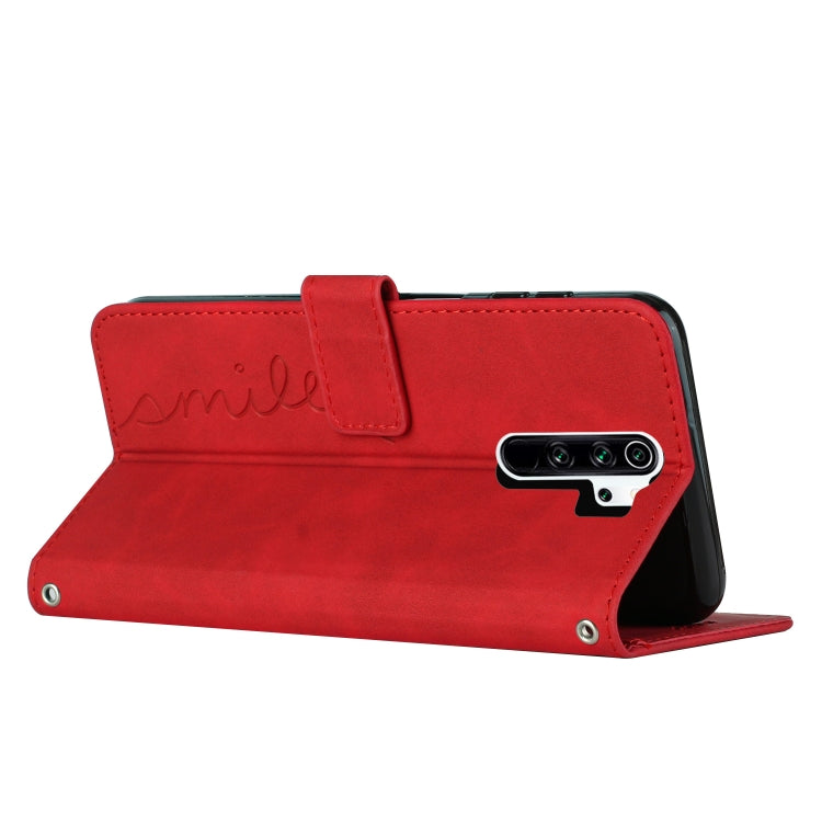 For Xiaomi Redmi Note 8 Pro Skin Feel Heart Pattern Leather Phone Case