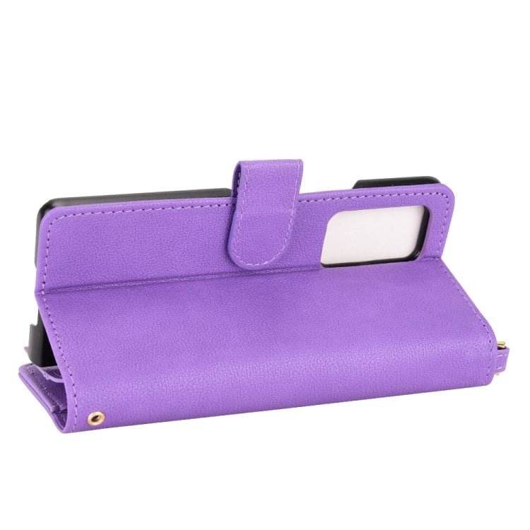 For Samsung Galaxy Z Fold2 5G Litchi Texture Zipper Leather Phone Case