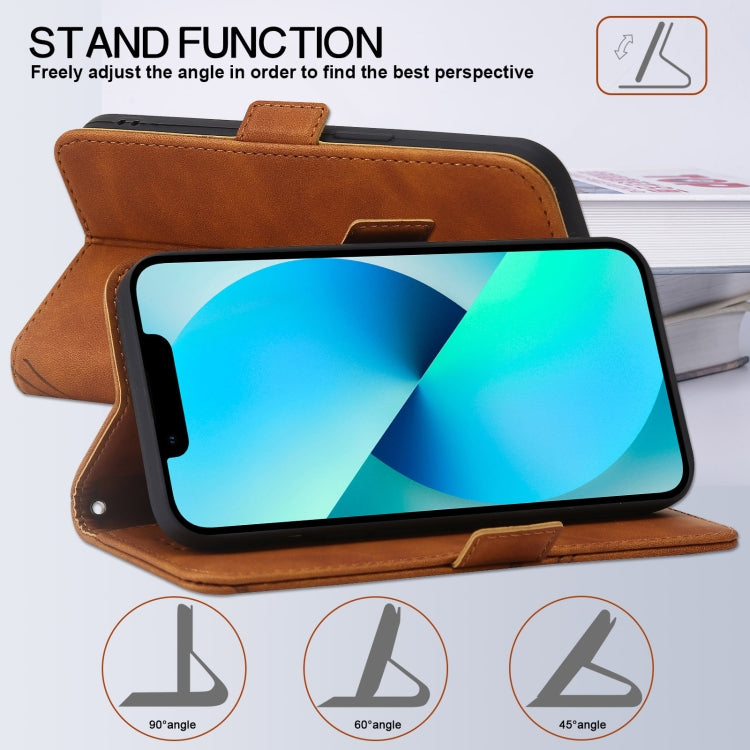 For OPPO A16 RFID Geometric Line Flip Leather Phone Case