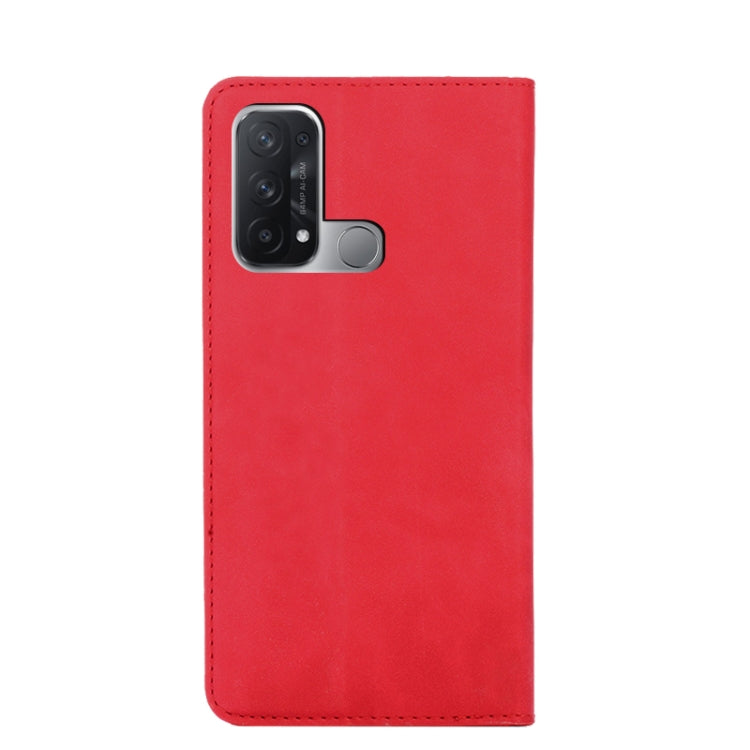 For OPPO Reno5 A Skin Feel Magnetic Horizontal Flip Leather Phone Case