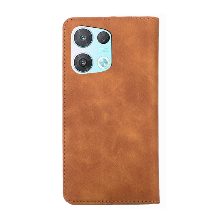 For OPPO Reno8 Pro 5G Skin Feel Magnetic Horizontal Flip Leather Phone Case