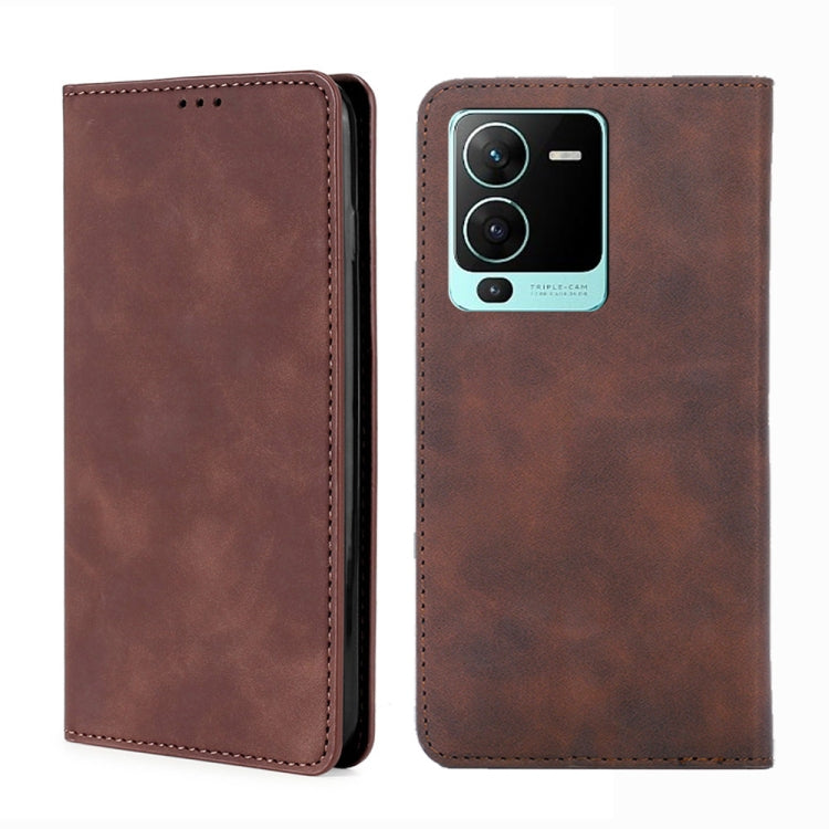 For vivo S15 Pro 5G Skin Feel Magnetic Horizontal Flip Leather Phone Case