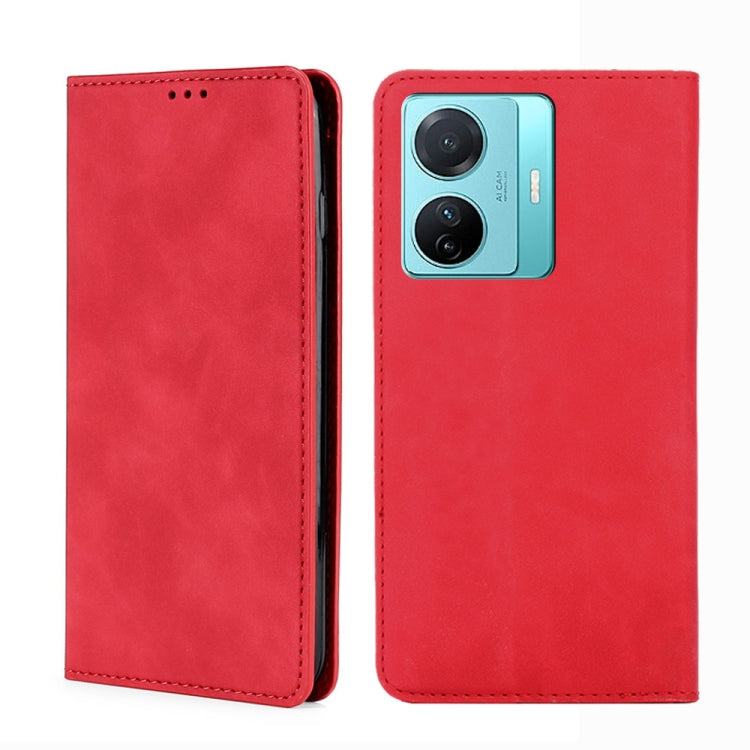For vivo S15e 5G/T1 Snapdragon 778G Skin Feel Magnetic Horizontal Flip Leather Phone Case
