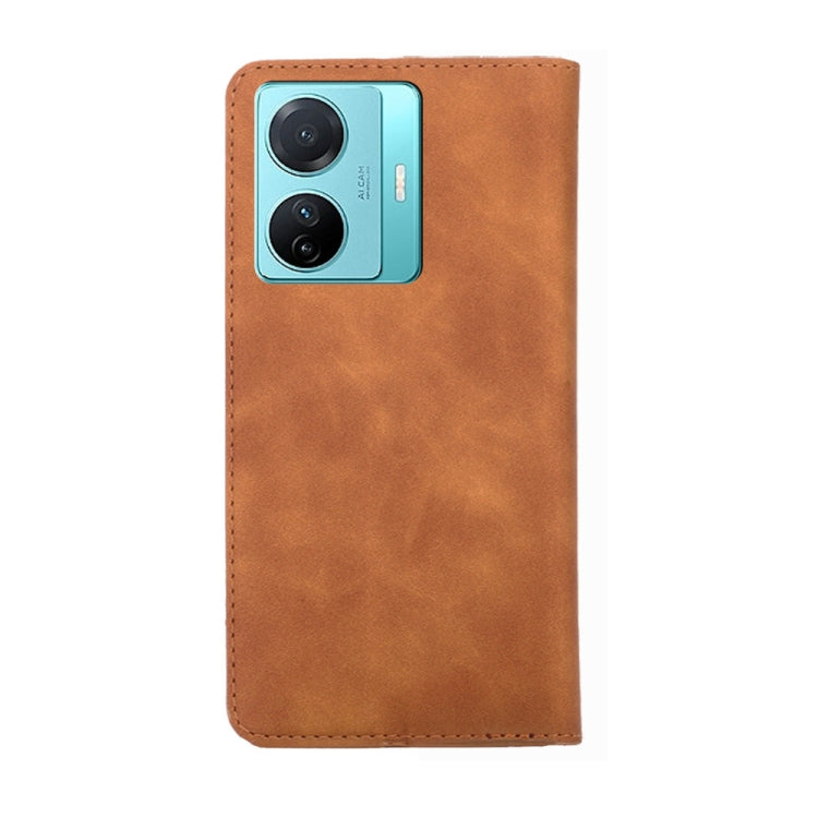 For vivo S15e 5G/T1 Snapdragon 778G Skin Feel Magnetic Horizontal Flip Leather Phone Case