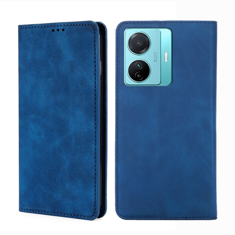 For vivo S15e 5G/T1 Snapdragon 778G Skin Feel Magnetic Horizontal Flip Leather Phone Case