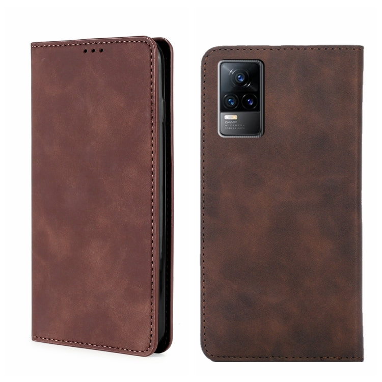 For vivo V21e 4G/Y73 2021 Skin Feel Magnetic Horizontal Flip Leather Phone Case