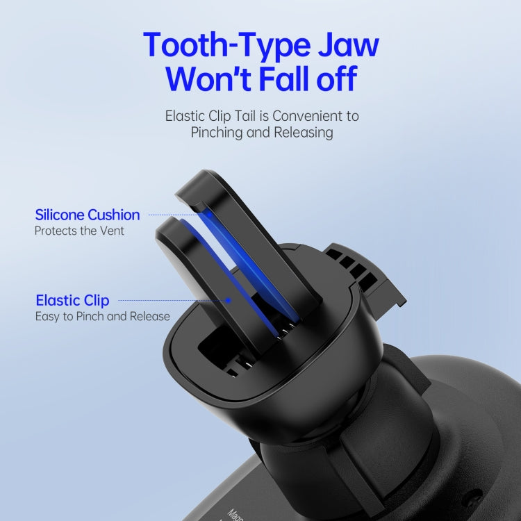 V1 Magnetic Wireless Fast Charging Car Holder(Black)