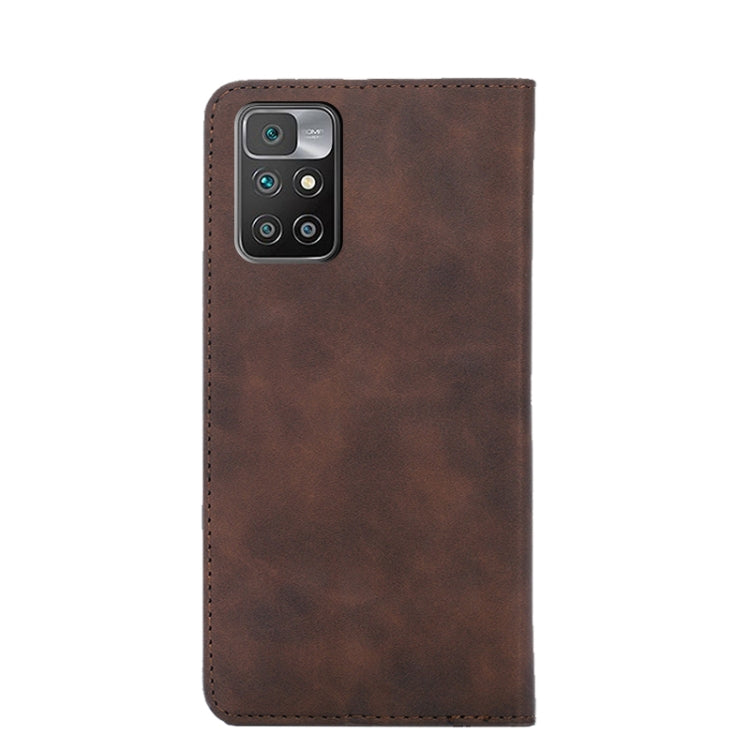 For Xiaomi Redmi 10 Skin Feel Magnetic Flip Leather Phone Case