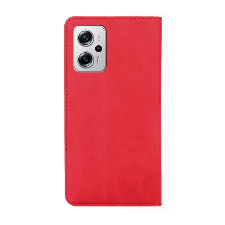 For Xiaomi Redmi Note 11T Pro 5G/Note 11T Pro+ 5G Skin Feel Magnetic Flip Leather Phone Case