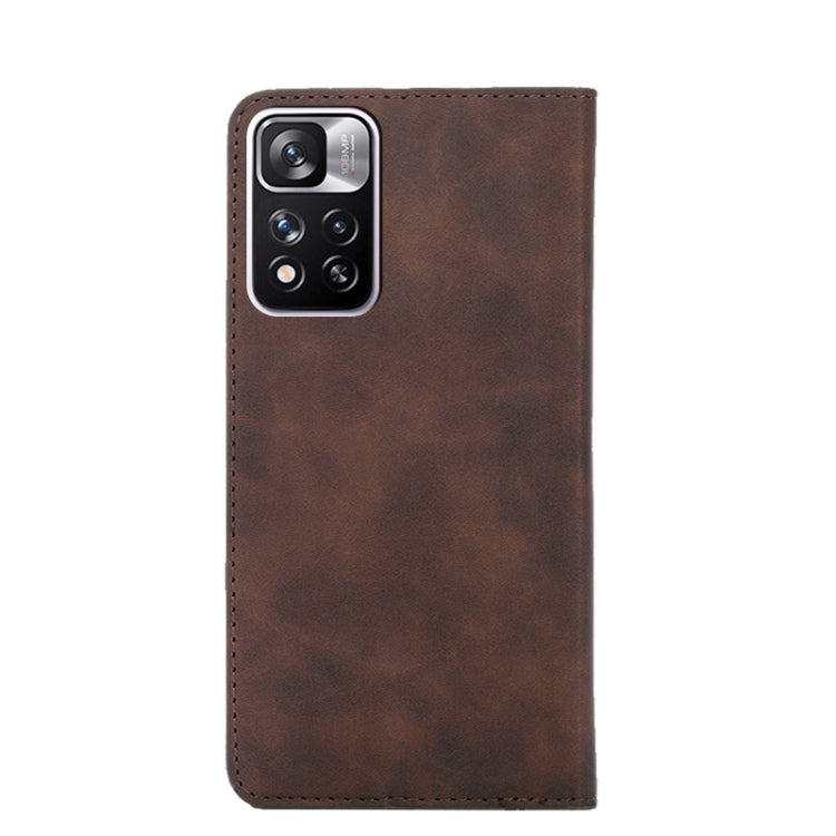 For Xiaomi Redmi Note 11 Pro/Note11 Pro+ 5G Skin Feel Magnetic Flip Leather Phone Case
