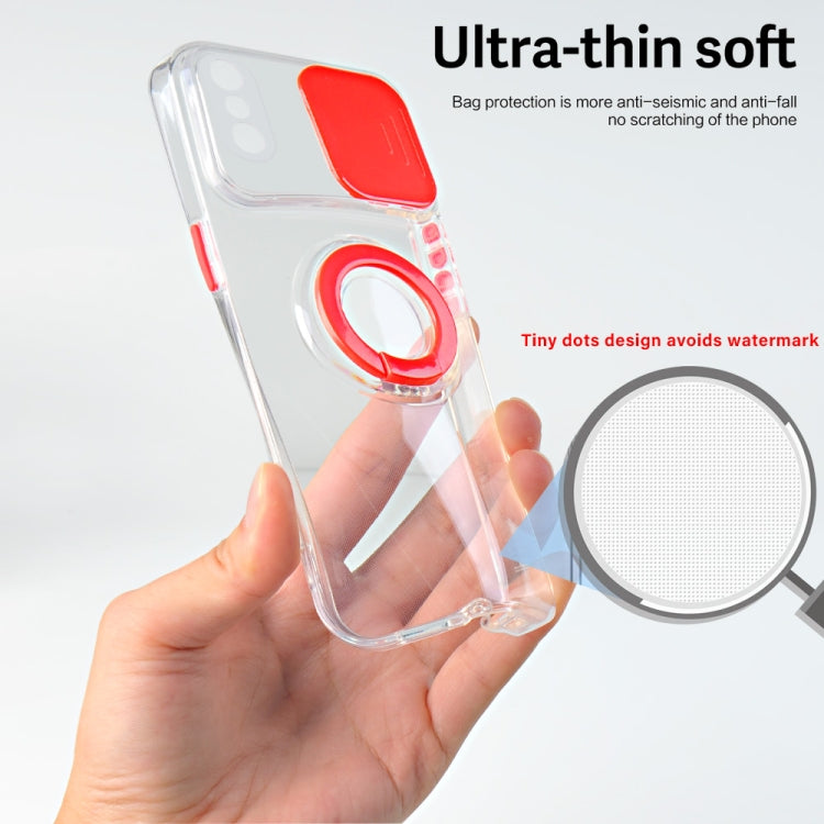 For iPhone X / XS Sliding Camera Cover Design TPU Phone Case