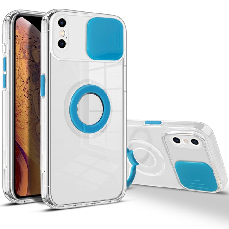 For iPhone X / XS Sliding Camera Cover Design TPU Phone Case