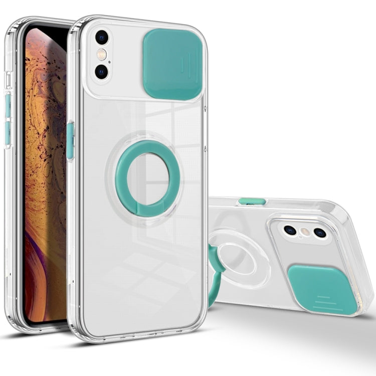 For iPhone XS Max Sliding Camera Cover Design TPU Phone Case