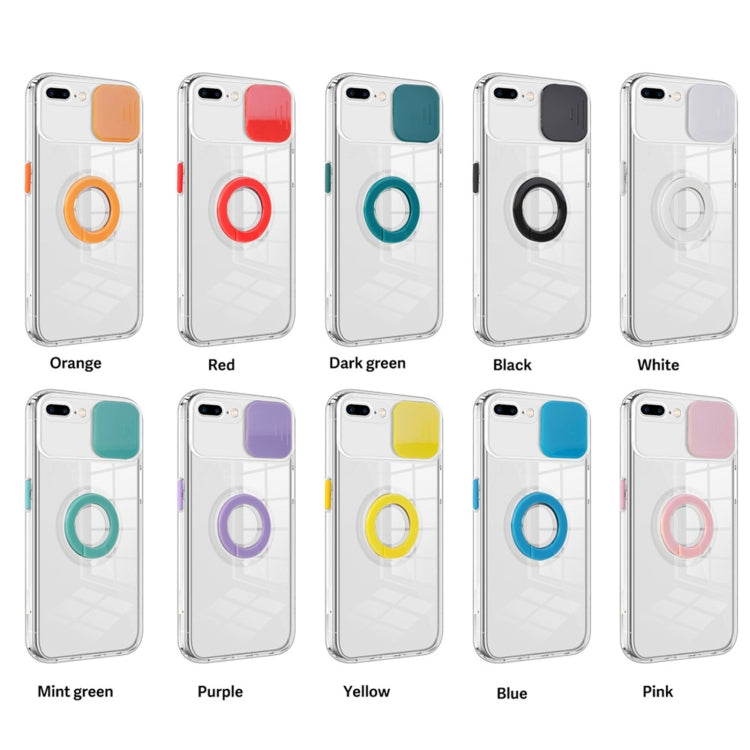 For iPhone SE 2022 / SE 2020 / 8 / 7 Sliding Camera Cover Design TPU Phone Case