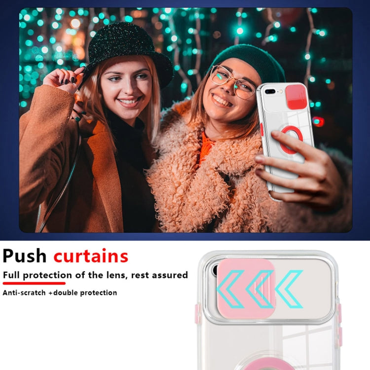 For iPhone SE 2022 / SE 2020 / 8 / 7 Sliding Camera Cover Design TPU Phone Case