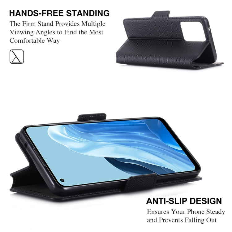 For OPPO F21 Pro / Reno7 4G MUXMA MX115 Cross Texture Oil Edge Flip Leather Phone Case