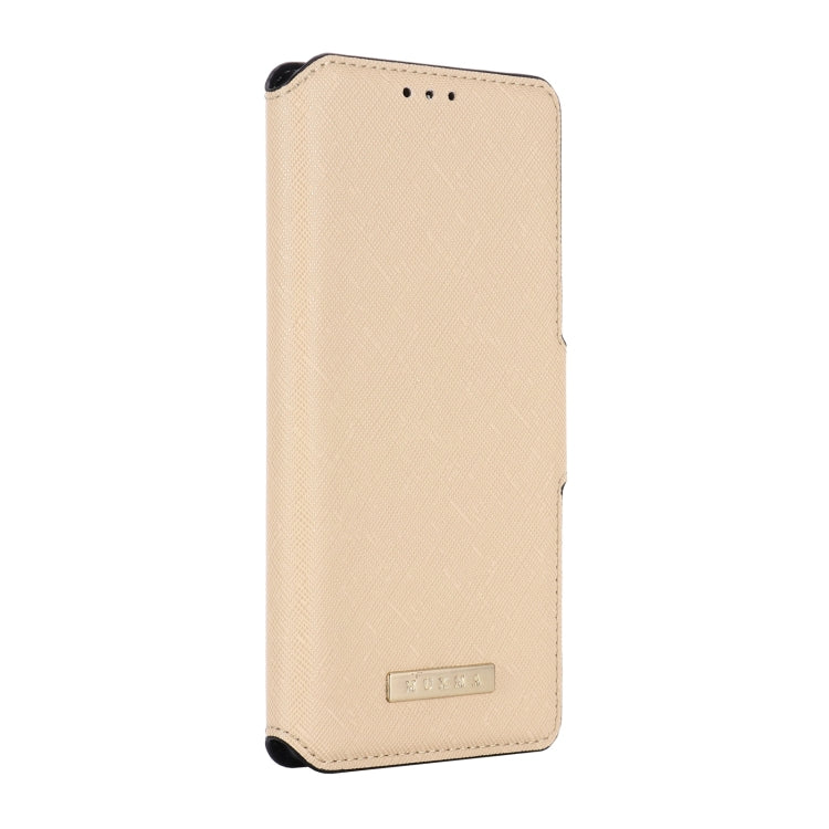 For OPPO F21 Pro / Reno7 4G MUXMA MX115 Cross Texture Oil Edge Flip Leather Phone Case