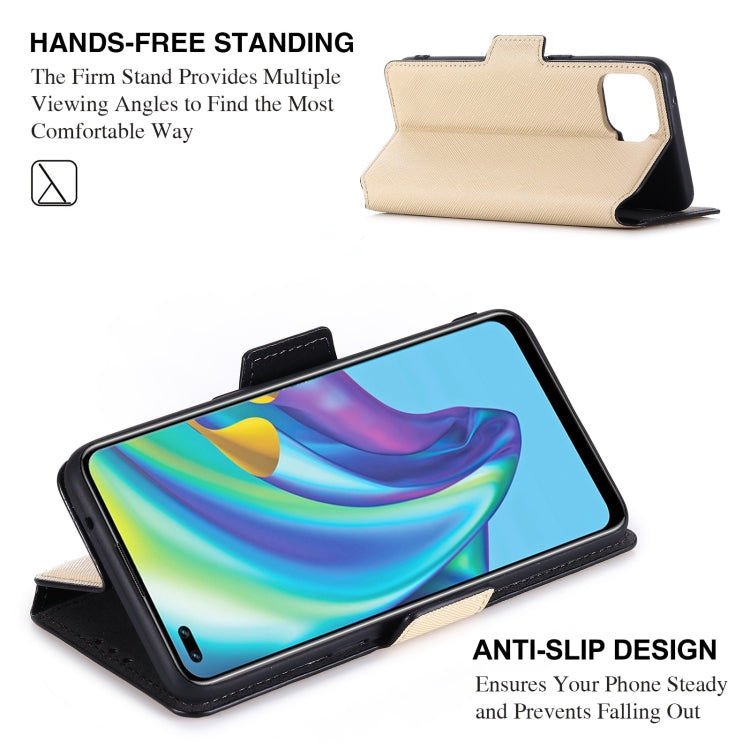 For OPPO F17 Pro MUXMA MX115 Cross Texture Oil Edge Flip Leather Phone Case