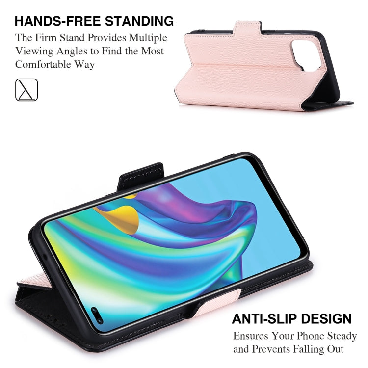 For OPPO F17 Pro MUXMA MX115 Cross Texture Oil Edge Flip Leather Phone Case