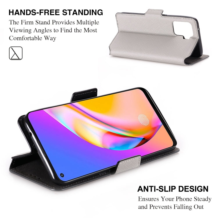 For OPPO F19 Pro / A94 MUXMA MX115 Cross Texture Oil Edge Flip Leather Phone Case