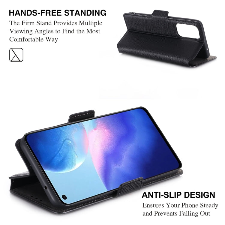 For OPPO Reno5 4G MUXMA MX115 Cross Texture Oil Edge Flip Leather Phone Case