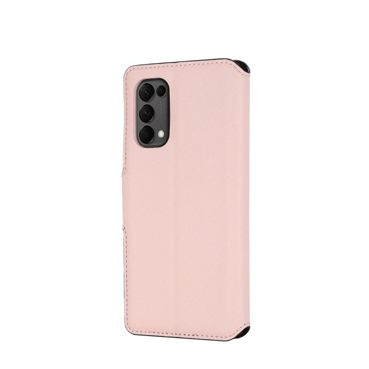 For OPPO Reno5 5G MUXMA MX115 Cross Texture Oil Edge Flip Leather Phone Case