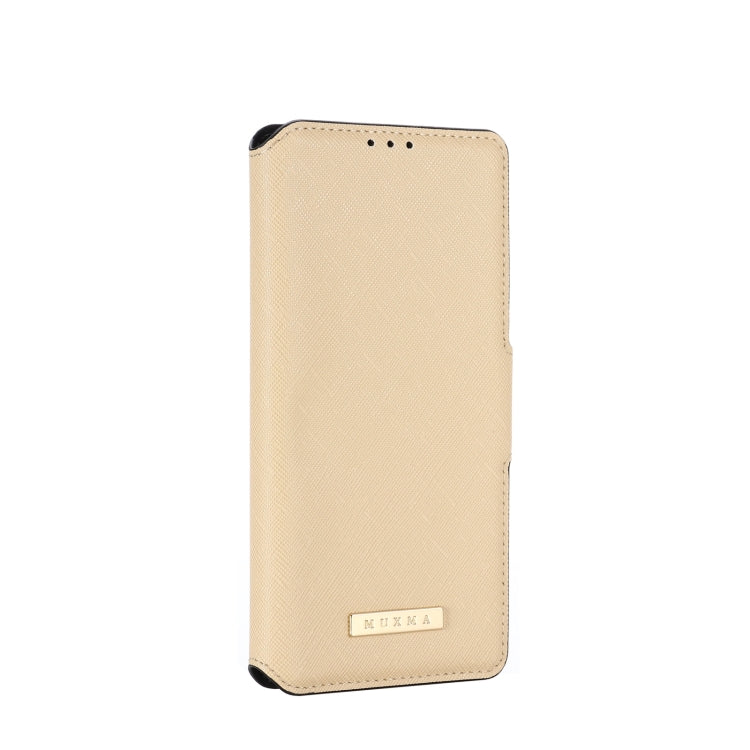 For OPPO Reno5 Pro 5G MUXMA MX115 Cross Texture Oil Edge Flip Leather Phone Case