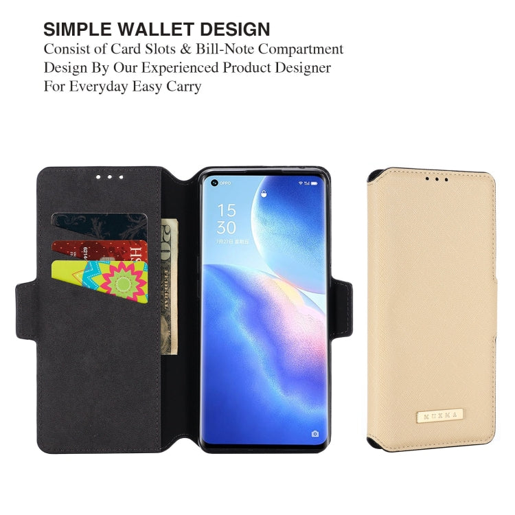 For OPPO Reno5 Pro 5G MUXMA MX115 Cross Texture Oil Edge Flip Leather Phone Case