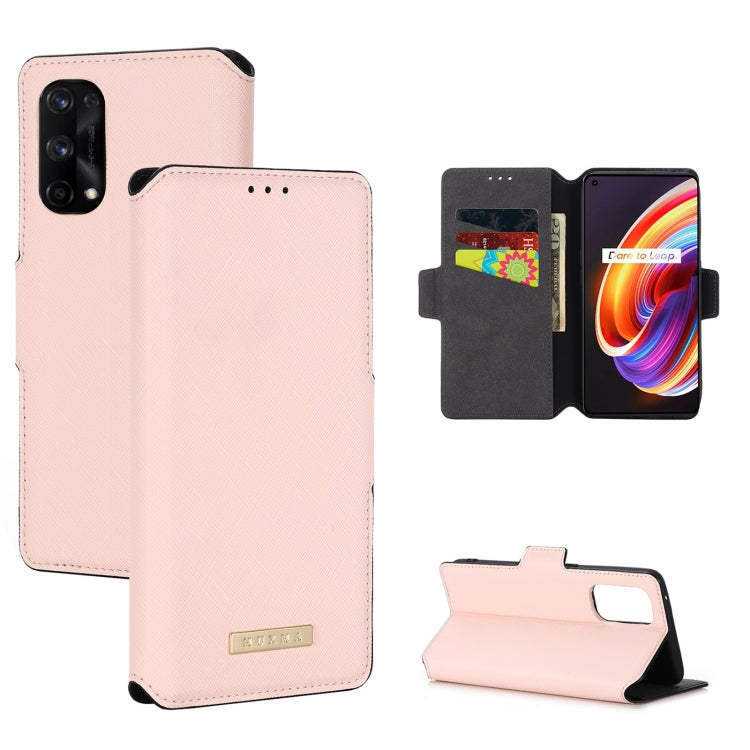 For OPPO Realme X7 Pro MUXMA MX115 Cross Texture Oil Edge Flip Leather Phone Case