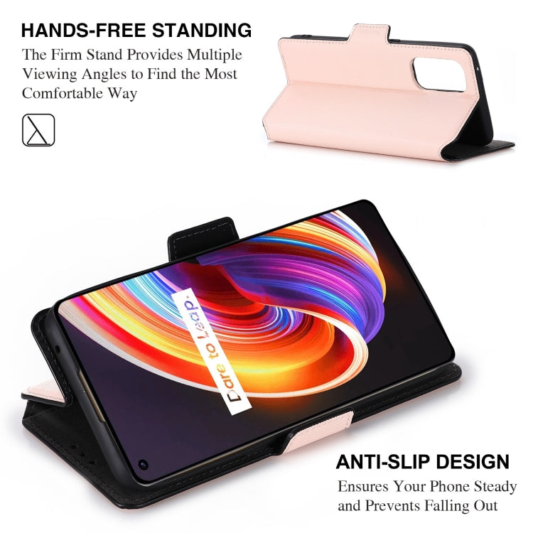 For OPPO Realme X7 Pro MUXMA MX115 Cross Texture Oil Edge Flip Leather Phone Case