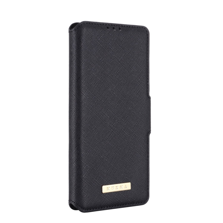 For OPPO Realme X7 Indian Version / V15 MUXMA MX115 Cross Texture Oil Edge Flip Leather Phone Case