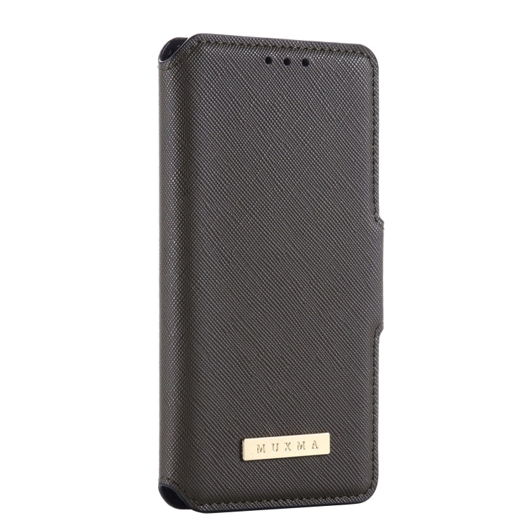 MUXMA MX115 Cross Texture Oil Edge Flip Leather Phone Case For iPhone 6s / 6