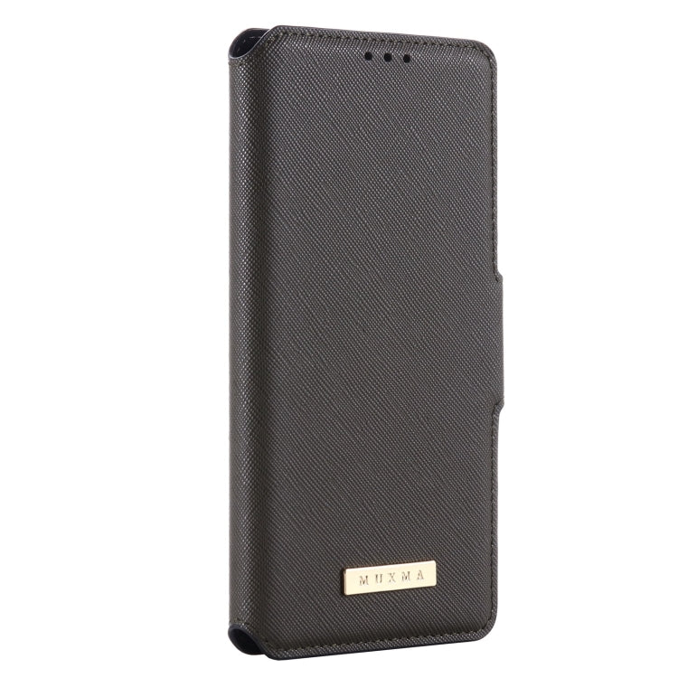 MUXMA MX115 Cross Texture Oil Edge Flip Leather Phone Case For iPhone 6s Plus / 6 Plus