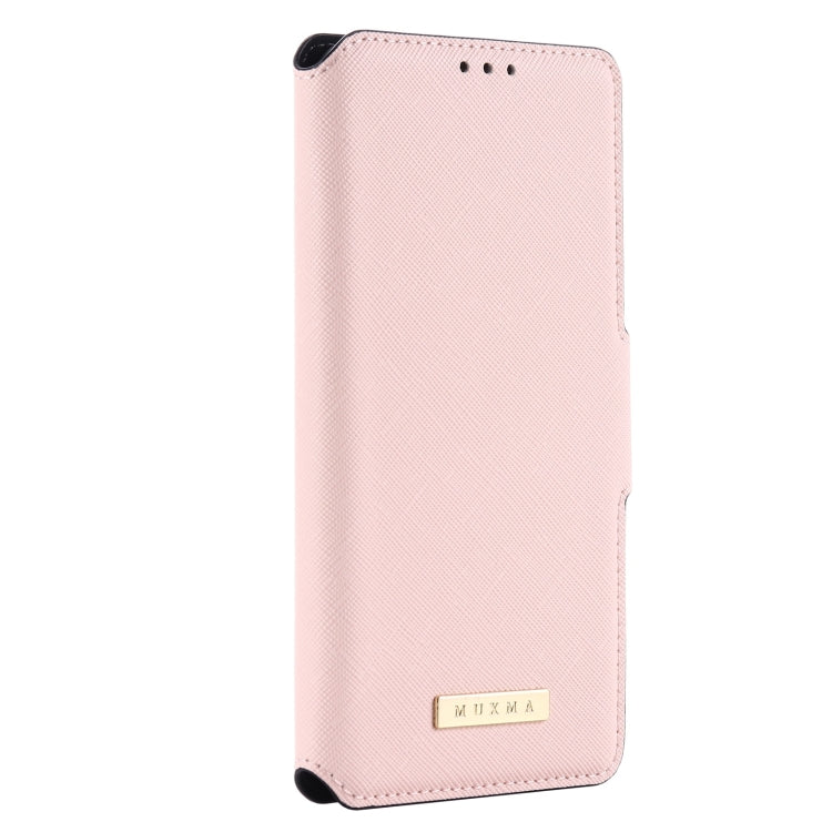 MUXMA MX115 Cross Texture Oil Edge Flip Leather Phone Case For iPhone 6s Plus / 6 Plus