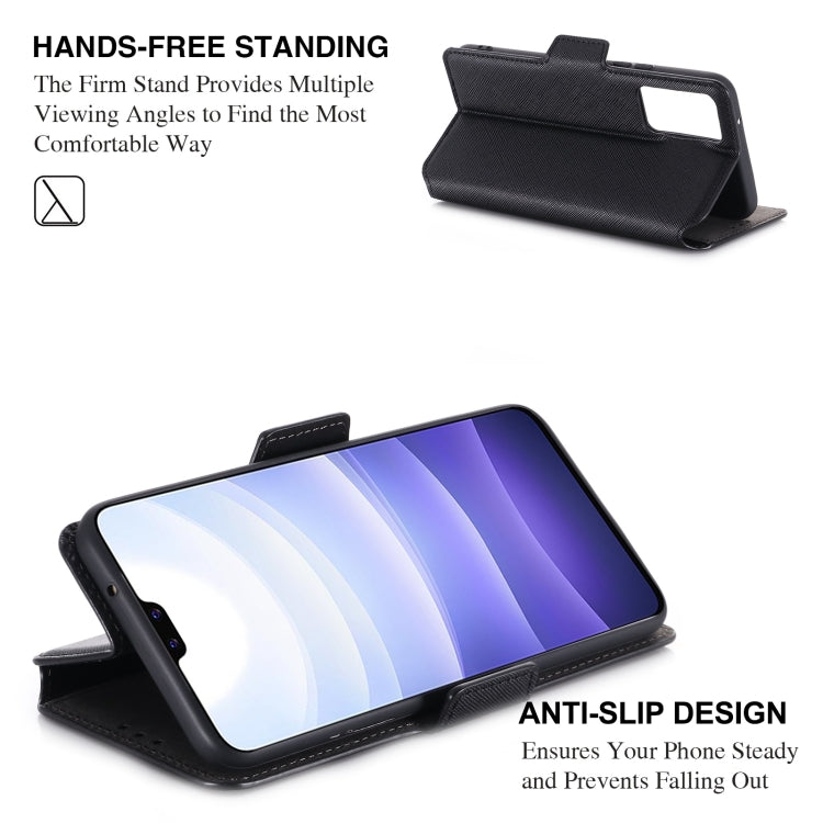 For vivo S9 MUXMA MX115 Cross Texture Oil Edge Flip Leather Phone Case