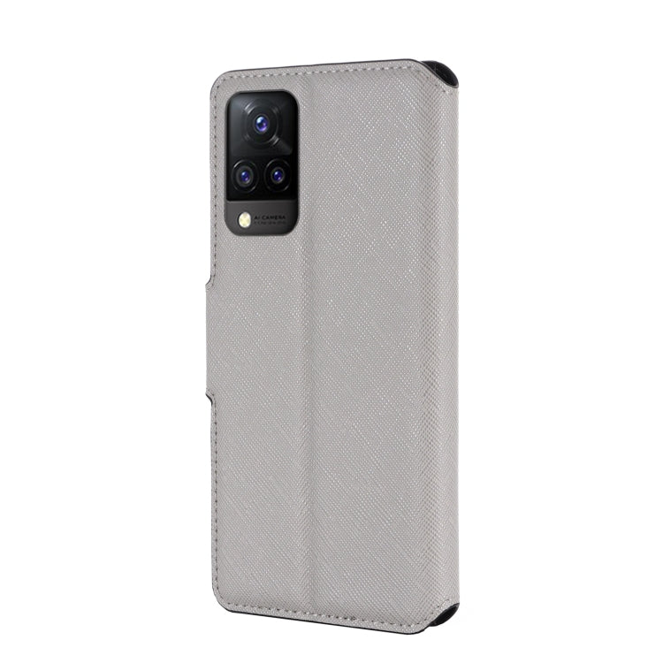 For vivo S9 MUXMA MX115 Cross Texture Oil Edge Flip Leather Phone Case