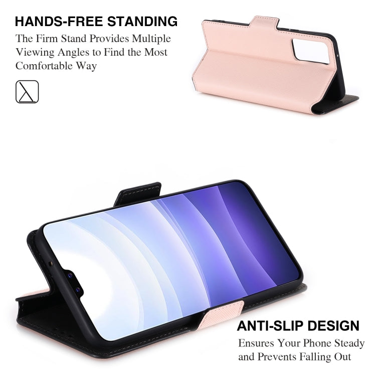 For vivo S9 MUXMA MX115 Cross Texture Oil Edge Flip Leather Phone Case