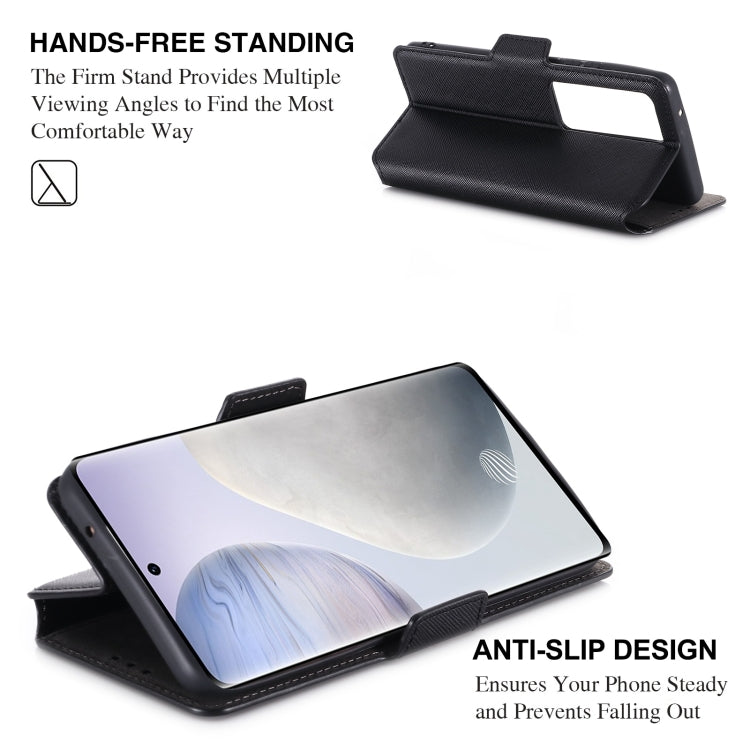 For vivo X60 Pro+ 5G MUXMA MX115 Cross Texture Oil Edge Flip Leather Phone Case