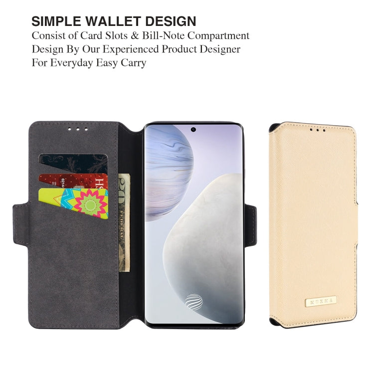 For vivo X60 Pro+ 5G MUXMA MX115 Cross Texture Oil Edge Flip Leather Phone Case